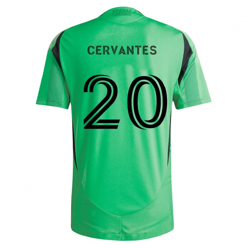 Danxen Uomo Maglia Aaron Cervantes #20 Verde Smeraldo Nero Kit Gara Home 2026/27 Maglietta