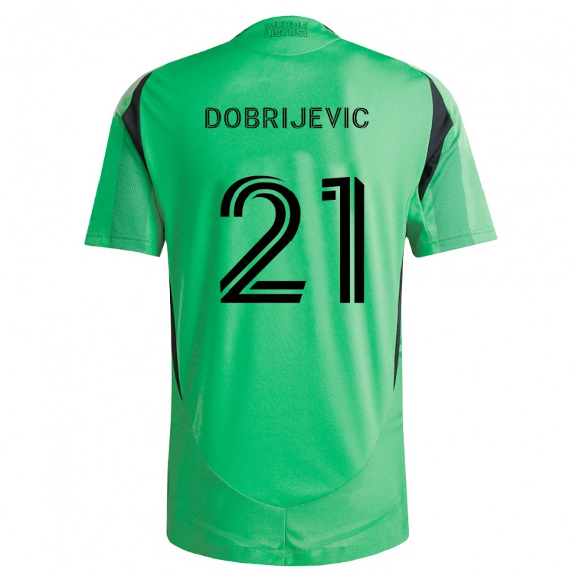Danxen Uomo Maglia Stefan Dobrijevic #21 Verde Smeraldo Nero Kit Gara Home 2026/27 Maglietta