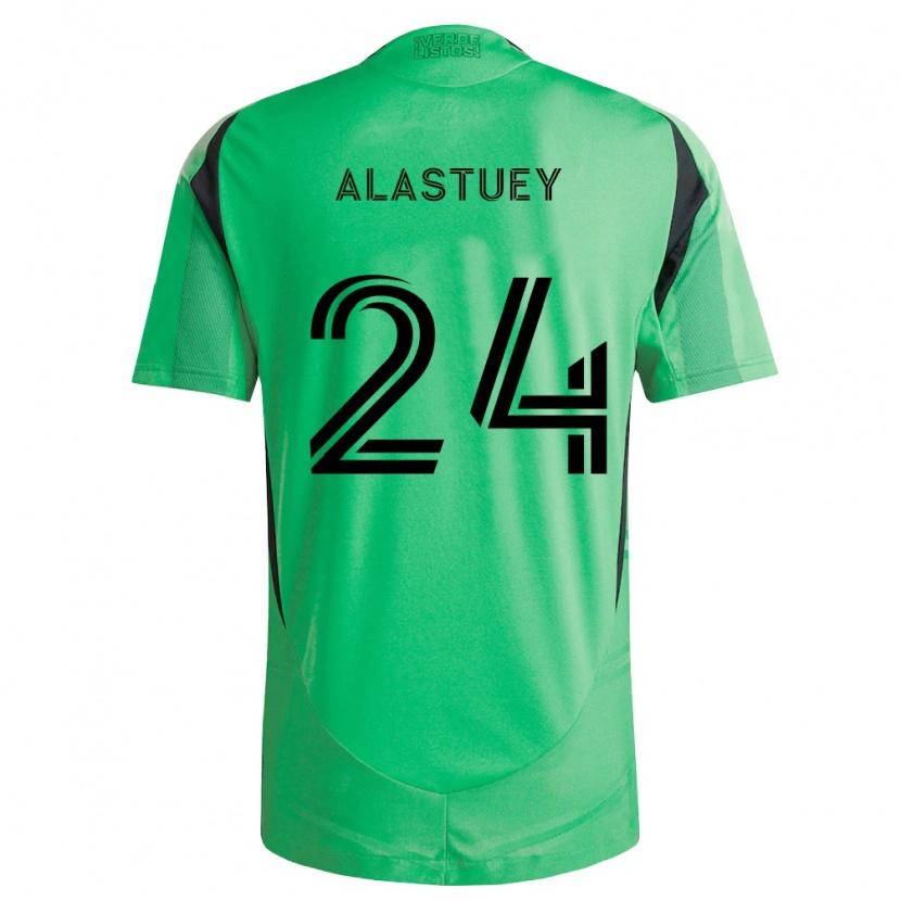Danxen Uomo Maglia Jorge Alastuey #24 Verde Smeraldo Nero Kit Gara Home 2026/27 Maglietta