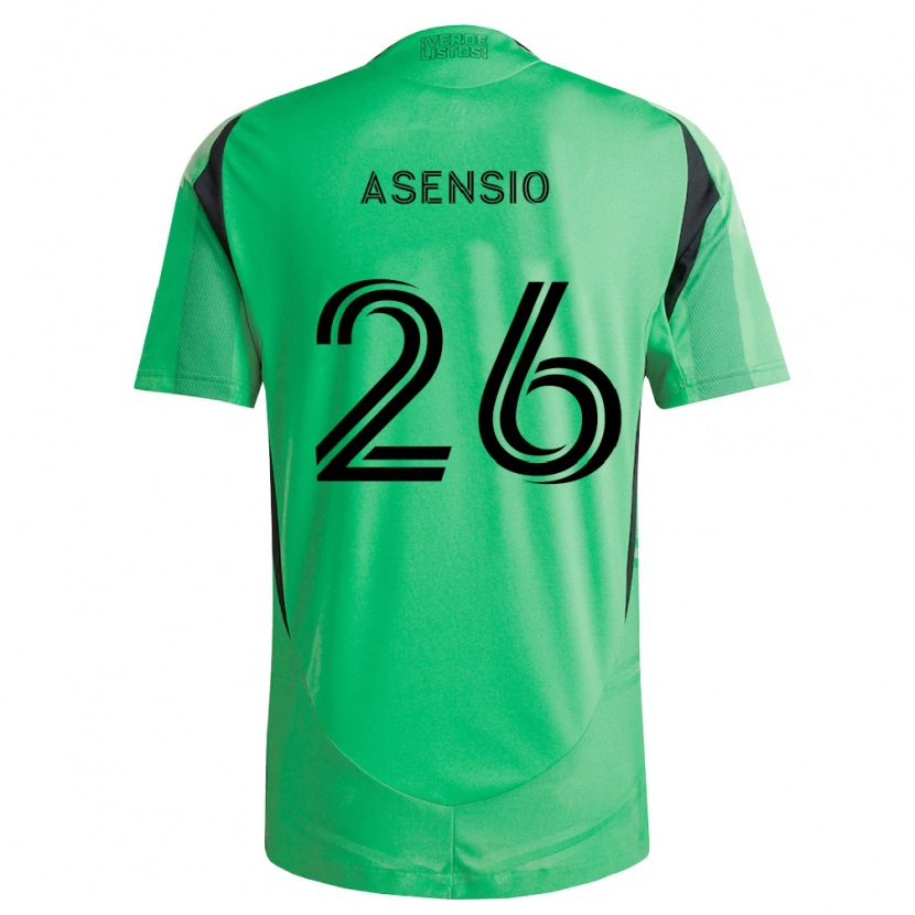 Danxen Uomo Maglia Charlie Asensio #26 Verde Smeraldo Nero Kit Gara Home 2026/27 Maglietta