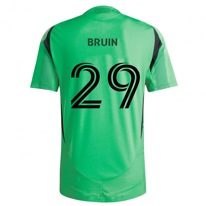 Danxen Uomo Maglia Will Bruin #29 Verde Smeraldo Nero Kit Gara Home 2026/27 Maglietta