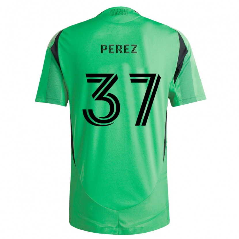 Danxen Uomo Maglia Damion Perez #37 Verde Smeraldo Nero Kit Gara Home 2026/27 Maglietta