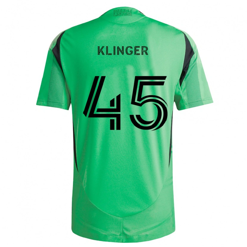 Danxen Uomo Maglia Ryan Klinger #45 Verde Smeraldo Nero Kit Gara Home 2026/27 Maglietta