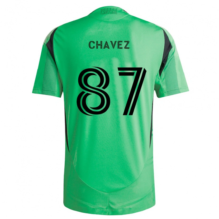 Danxen Uomo Maglia Alfonso Ocampo-Chávez #87 Verde Smeraldo Nero Kit Gara Home 2026/27 Maglietta