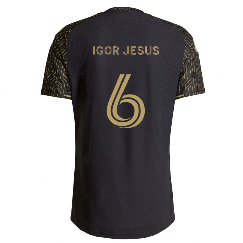 Danxen Uomo Maglia Igor Jesus #6 Marrone Nero Kit Gara Home 2026/27 Maglietta