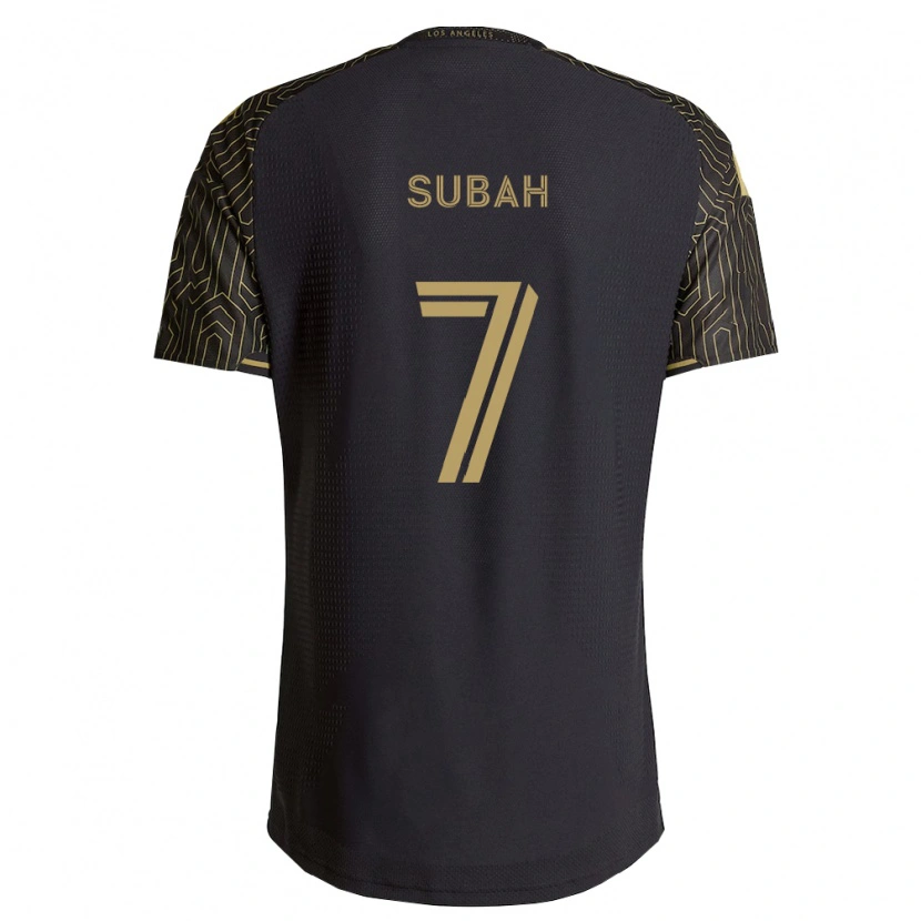 Danxen Uomo Maglia Yekeson Subah #7 Marrone Nero Kit Gara Home 2026/27 Maglietta