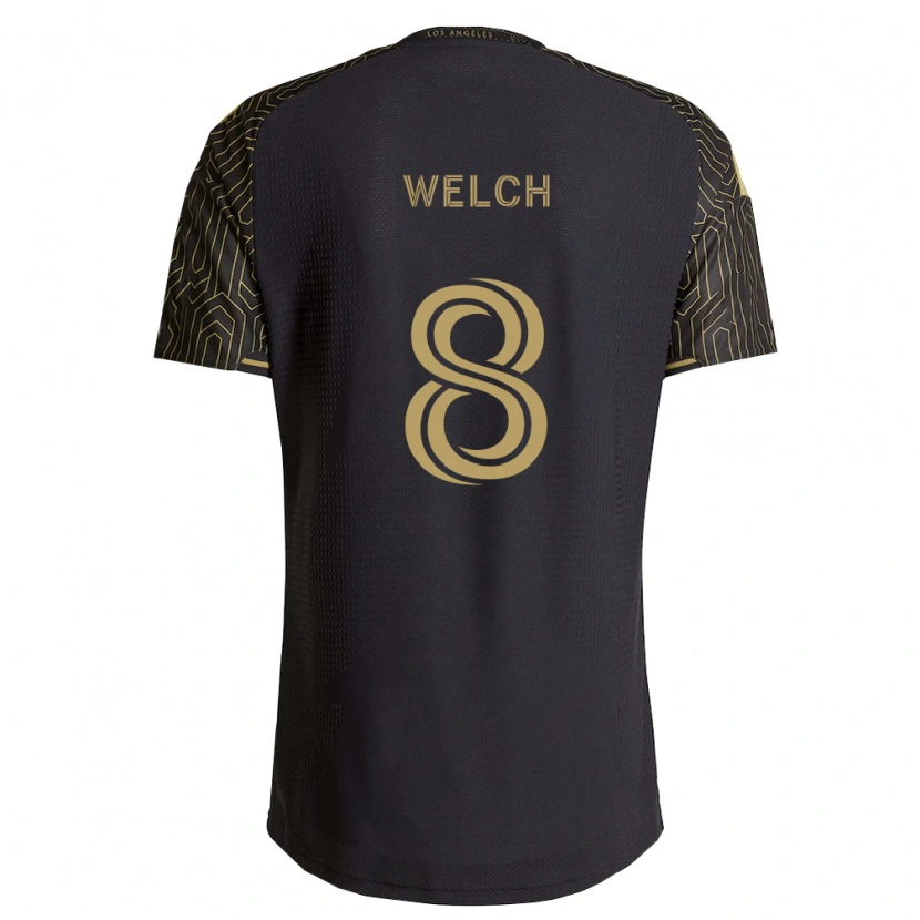 Danxen Uomo Maglia Levi Welch #8 Marrone Nero Kit Gara Home 2026/27 Maglietta