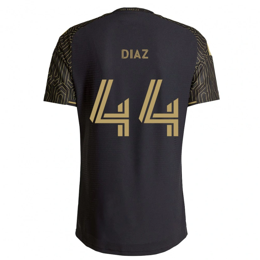 Danxen Uomo Maglia Christian Díaz #44 Marrone Nero Kit Gara Home 2026/27 Maglietta