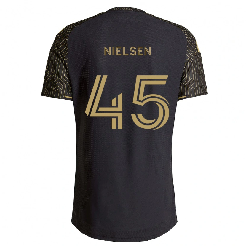 Danxen Uomo Maglia Kenny Nielsen #45 Marrone Nero Kit Gara Home 2026/27 Maglietta