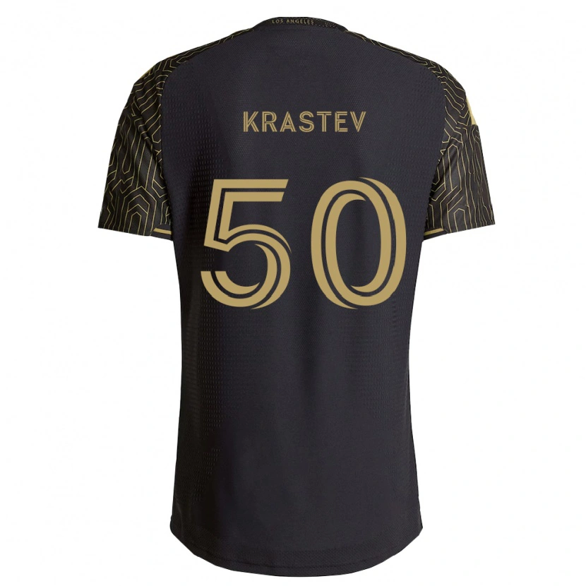 Danxen Uomo Maglia Filip Krastev #50 Marrone Nero Kit Gara Home 2026/27 Maglietta