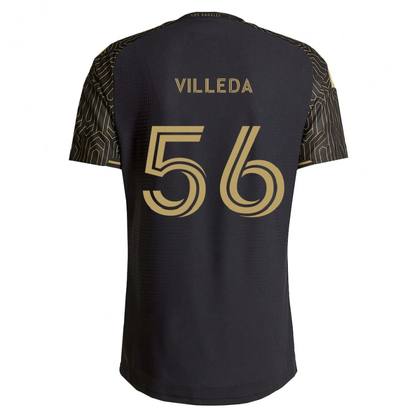 Danxen Uomo Maglia Eddie Villeda #56 Marrone Nero Kit Gara Home 2026/27 Maglietta