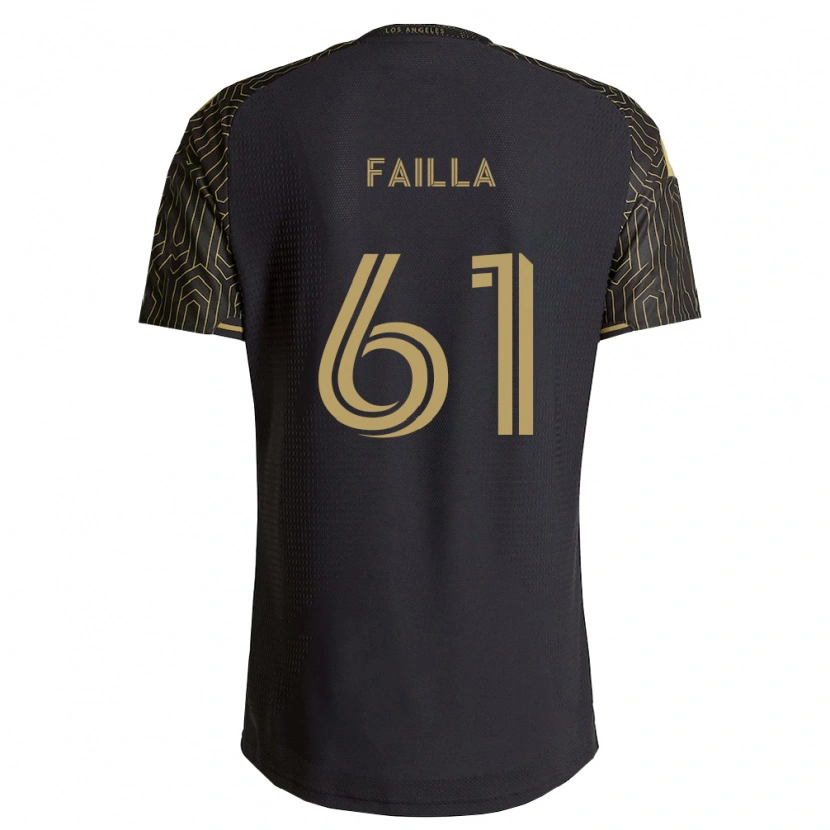 Danxen Uomo Maglia Benjamín Failla #61 Marrone Nero Kit Gara Home 2026/27 Maglietta