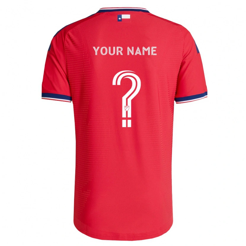 Danxen Uomo Maglia Il Tuo Nome #0 Rosso Blu Bianco Kit Gara Home 2026/27 Maglietta