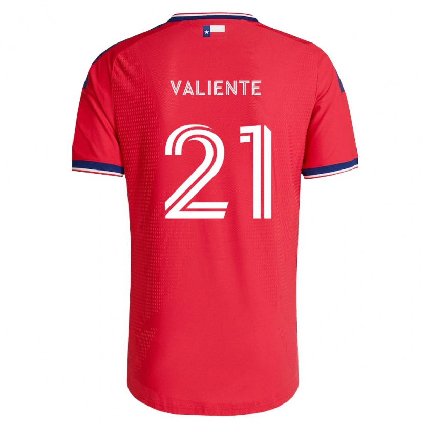Danxen Uomo Maglia Joaquín Valiente #21 Rosso Blu Bianco Kit Gara Home 2026/27 Maglietta