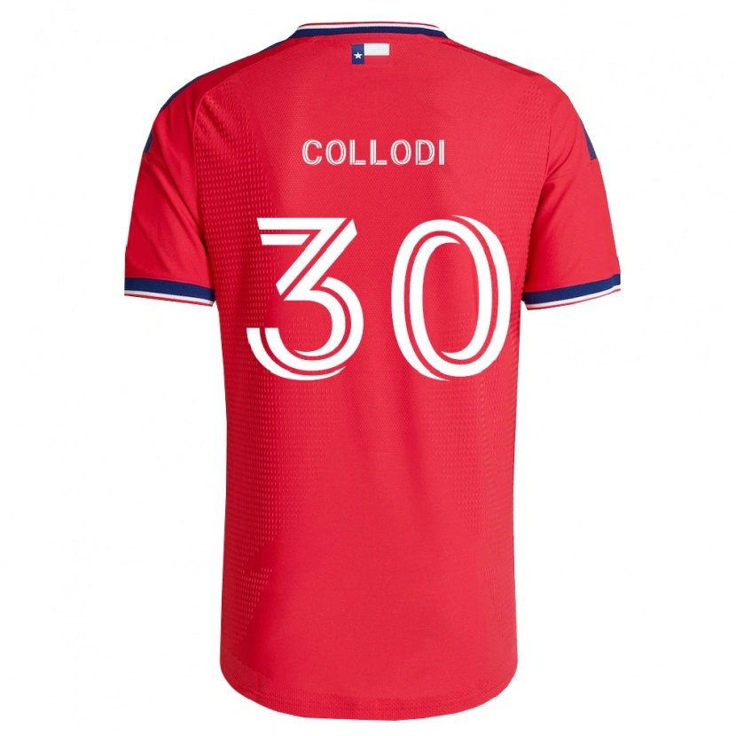 Danxen Uomo Maglia Michael Collodi #30 Rosso Blu Bianco Kit Gara Home 2026/27 Maglietta