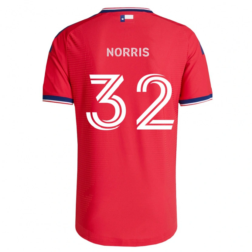 Danxen Uomo Maglia Nolan Norris #32 Rosso Blu Bianco Kit Gara Home 2026/27 Maglietta