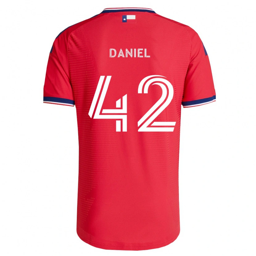 Danxen Uomo Maglia Daniel De Sousa Britto #42 Rosso Blu Bianco Kit Gara Home 2026/27 Maglietta
