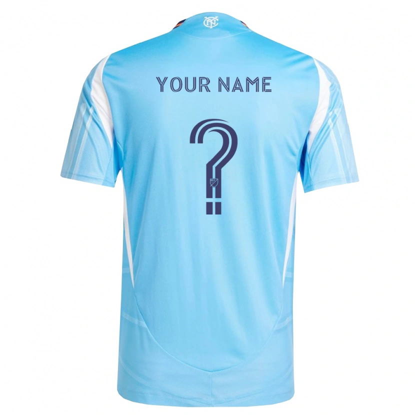 Danxen Uomo Maglia Il Tuo Nome #0 Azzurro Bianco Kit Gara Home 2026/27 Maglietta