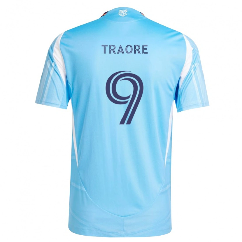 Danxen Uomo Maglia Bénie Traoré #9 Azzurro Bianco Kit Gara Home 2026/27 Maglietta