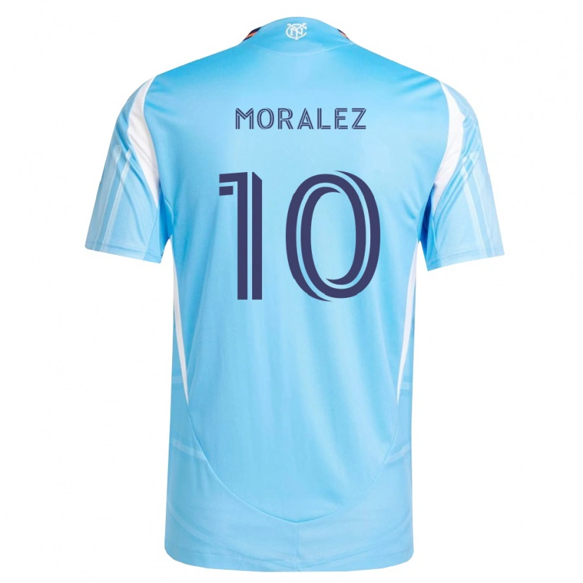 Danxen Uomo Maglia Maxi Moralez #10 Azzurro Bianco Kit Gara Home 2026/27 Maglietta