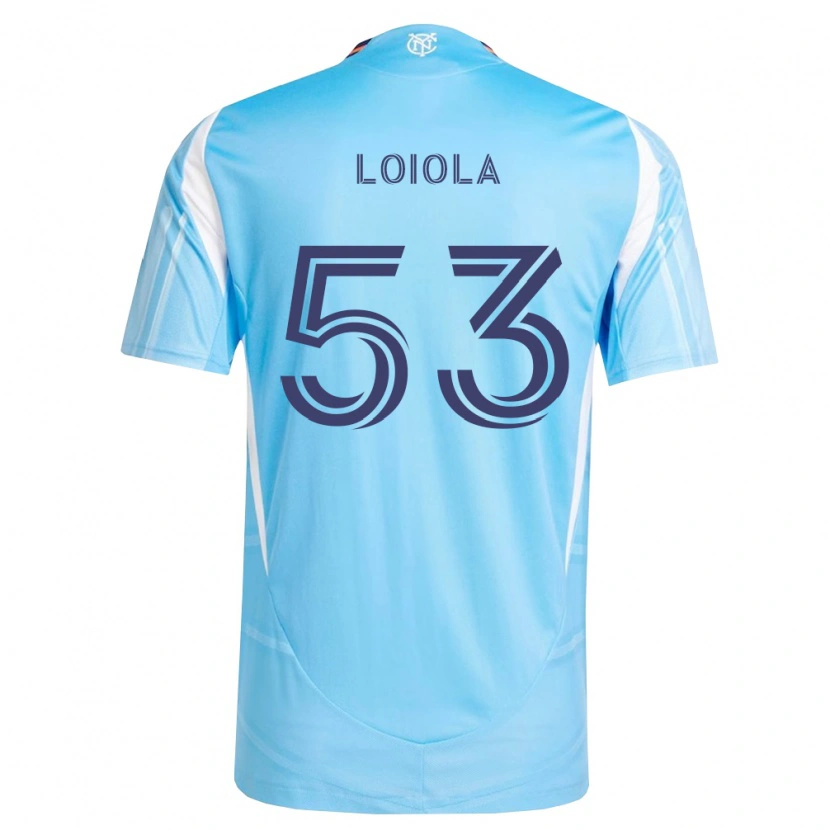 Danxen Uomo Maglia João Loiola #53 Azzurro Bianco Kit Gara Home 2026/27 Maglietta