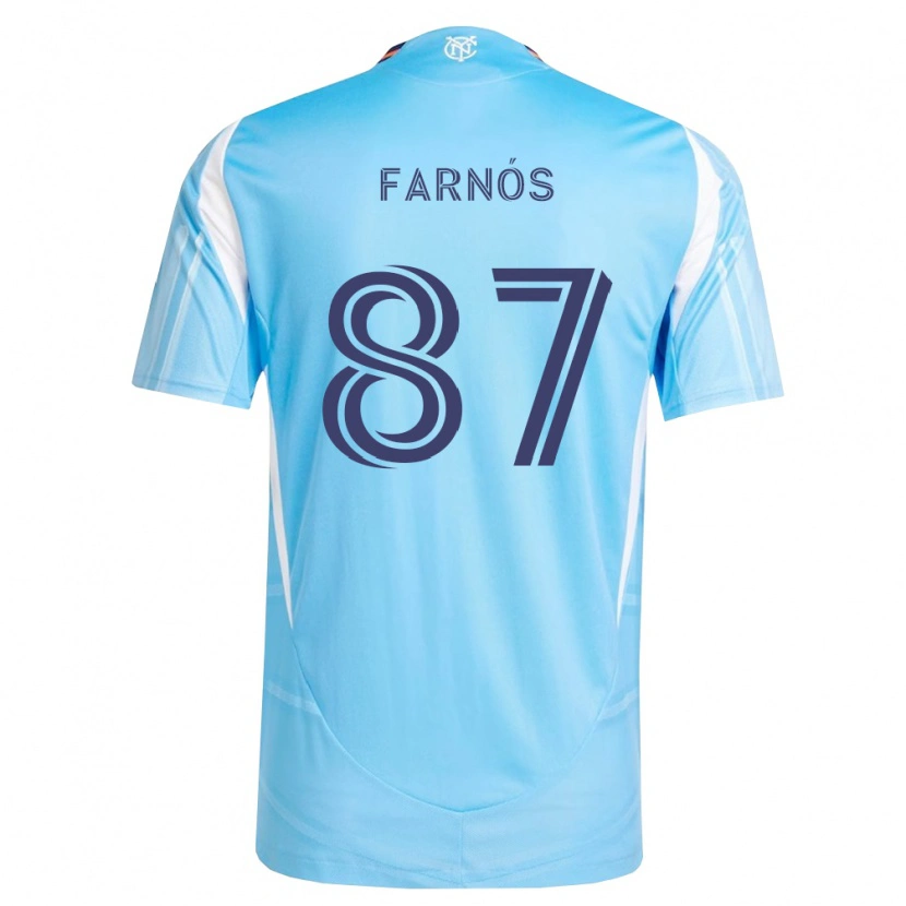 Danxen Uomo Maglia Arnau Farnós #87 Azzurro Bianco Kit Gara Home 2026/27 Maglietta
