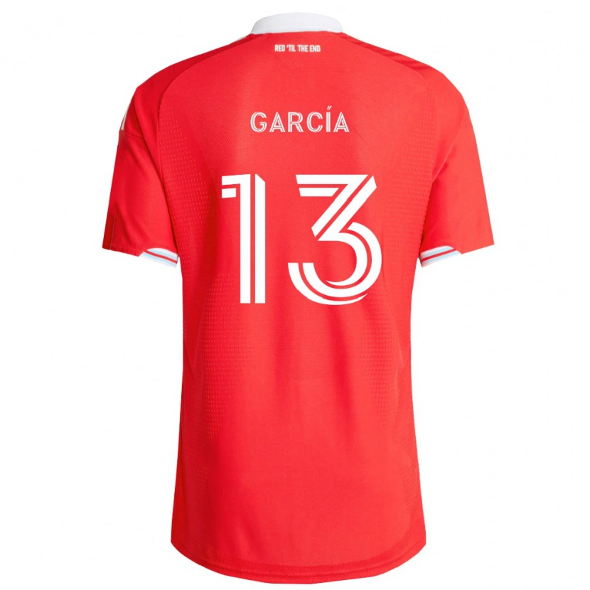 Danxen Uomo Maglia Deijan García #13 Rosso Blu Scuro Bianco Kit Gara Home 2026/27 Maglietta