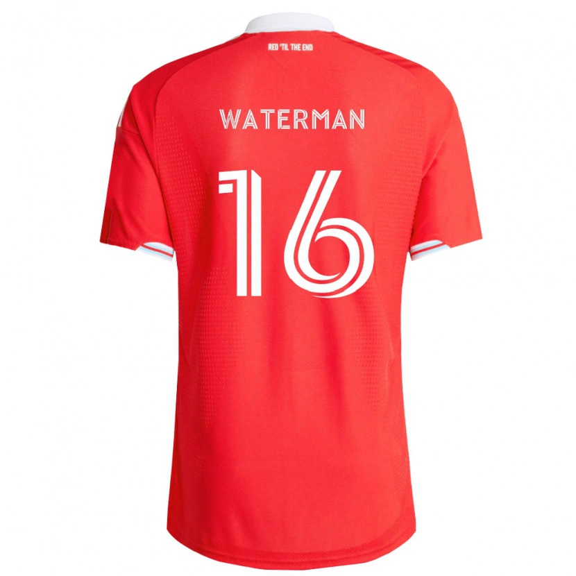 Danxen Uomo Maglia Joel Waterman #16 Rosso Blu Scuro Bianco Kit Gara Home 2026/27 Maglietta