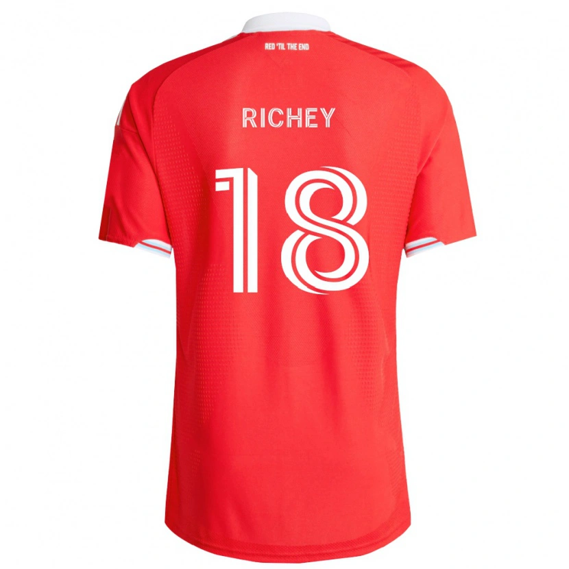 Danxen Uomo Maglia Spencer Richey #18 Rosso Blu Scuro Bianco Kit Gara Home 2026/27 Maglietta