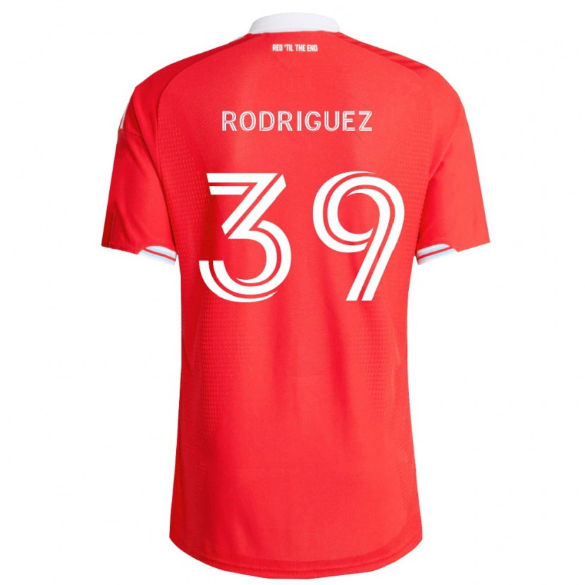 Danxen Uomo Maglia Allan Rodriguez #39 Rosso Blu Scuro Bianco Kit Gara Home 2026/27 Maglietta