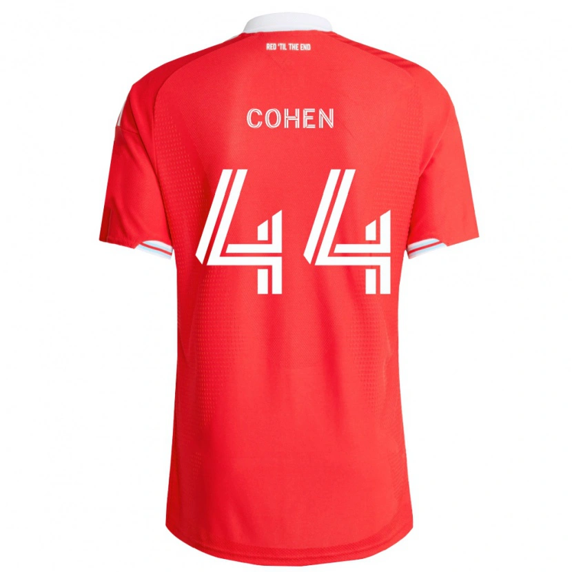 Danxen Uomo Maglia Josh Cohen #44 Rosso Blu Scuro Bianco Kit Gara Home 2026/27 Maglietta