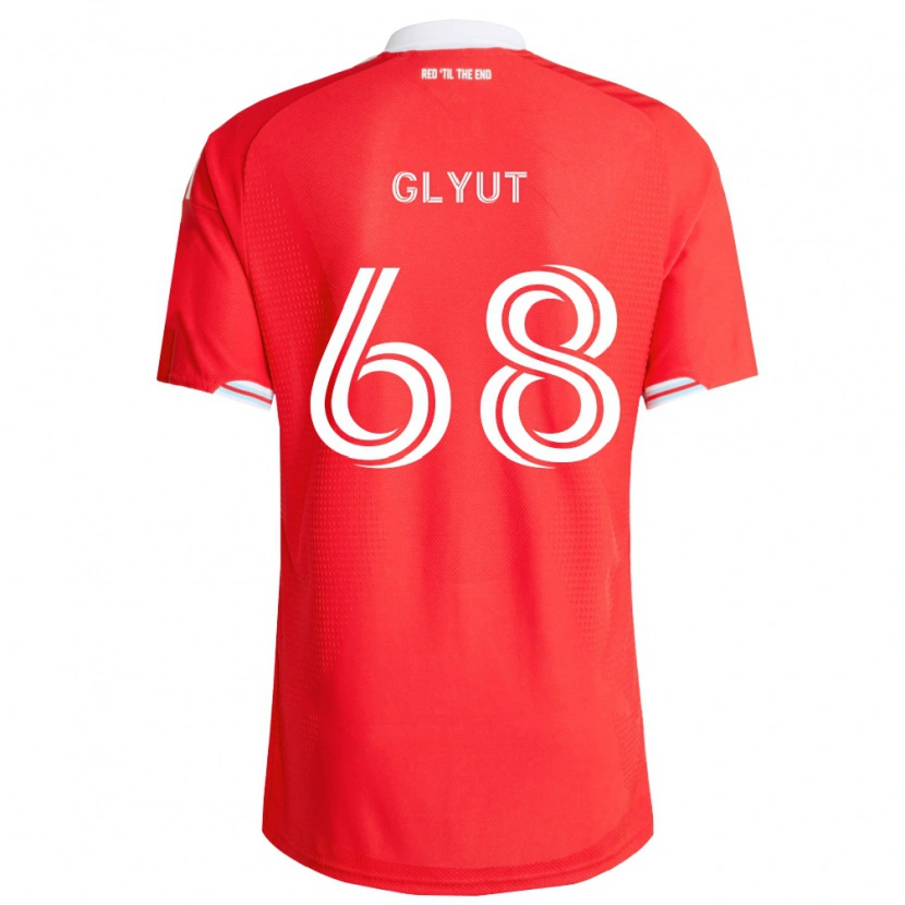 Danxen Uomo Maglia Vitaliy Glyut #68 Rosso Blu Scuro Bianco Kit Gara Home 2026/27 Maglietta