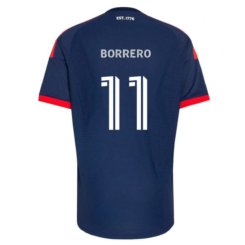 Danxen Uomo Maglia Dylan Borrero #11 Blu Reale Rosso Bianco Kit Gara Home 2026/27 Maglietta