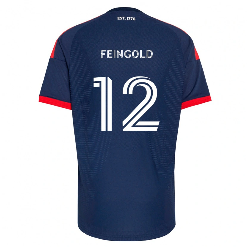 Danxen Uomo Maglia Ilay Feingold #12 Blu Reale Rosso Bianco Kit Gara Home 2026/27 Maglietta
