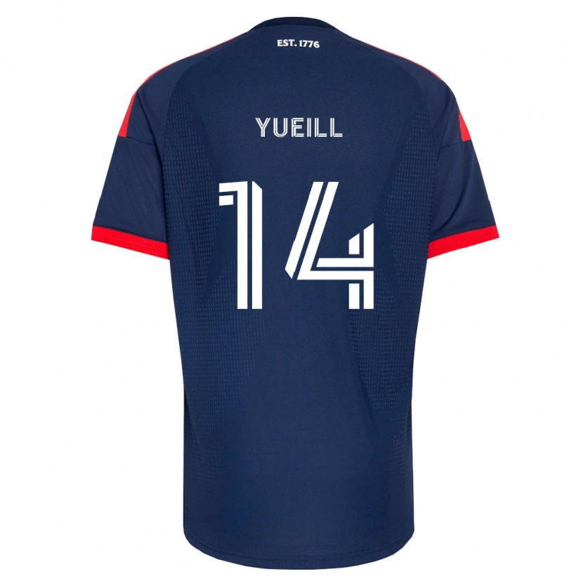 Danxen Uomo Maglia Jackson Yueill #14 Blu Reale Rosso Bianco Kit Gara Home 2026/27 Maglietta