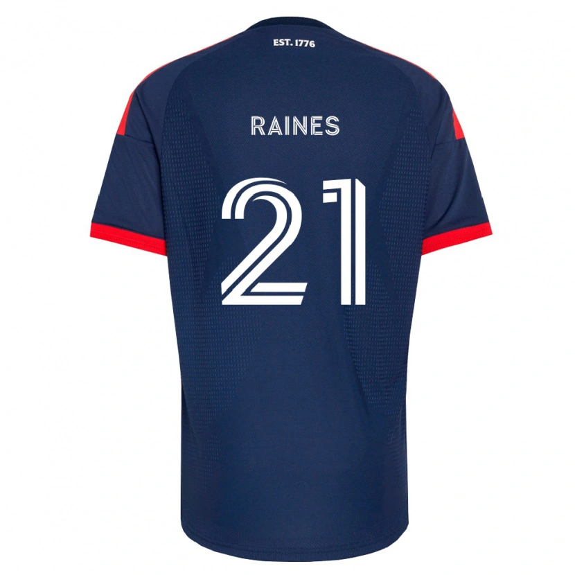 Danxen Uomo Maglia Brooklyn Raines #21 Blu Reale Rosso Bianco Kit Gara Home 2026/27 Maglietta