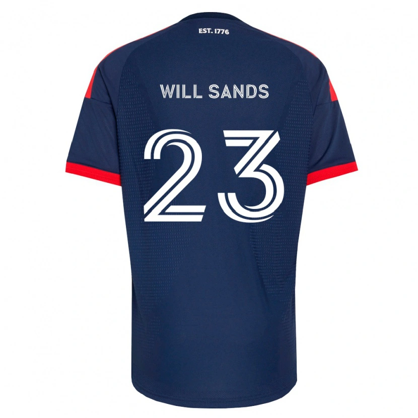 Danxen Uomo Maglia Will Sands #23 Blu Reale Rosso Bianco Kit Gara Home 2026/27 Maglietta