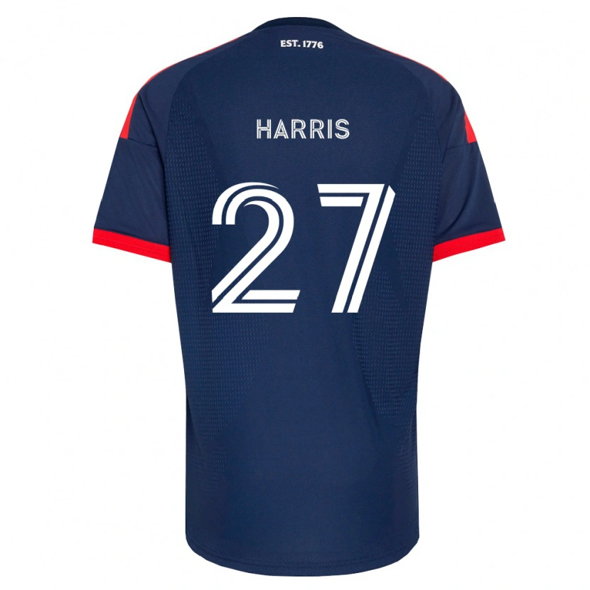 Danxen Uomo Maglia Wilson Harris #27 Blu Reale Rosso Bianco Kit Gara Home 2026/27 Maglietta