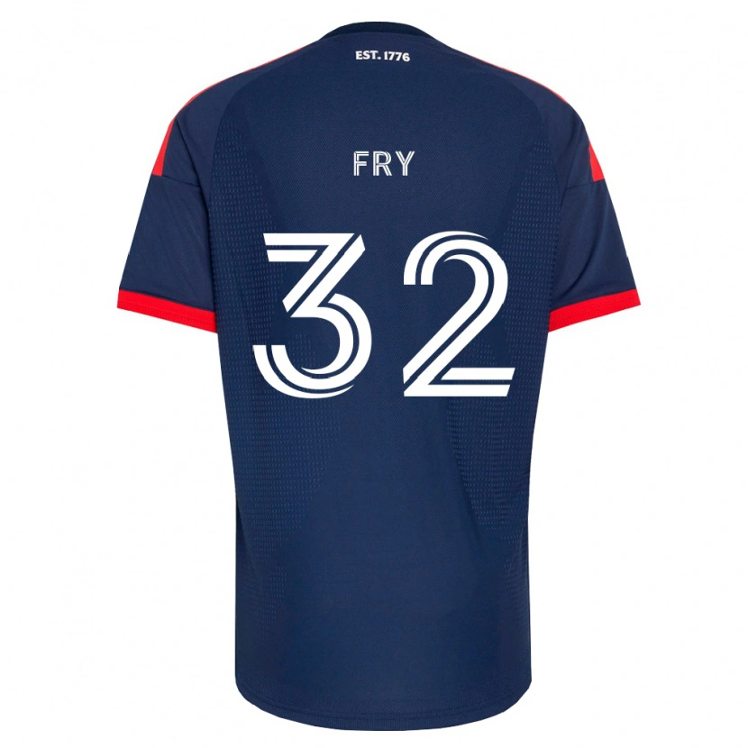 Danxen Uomo Maglia Malcolm Fry #32 Blu Reale Rosso Bianco Kit Gara Home 2026/27 Maglietta