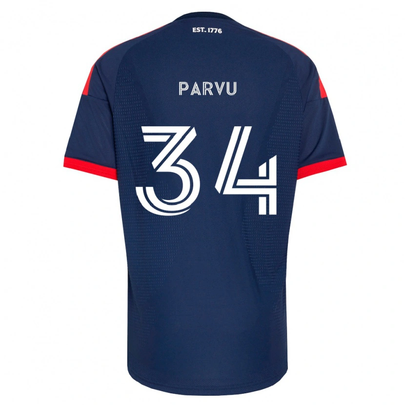 Danxen Uomo Maglia Alexandru Parvu #34 Blu Reale Rosso Bianco Kit Gara Home 2026/27 Maglietta