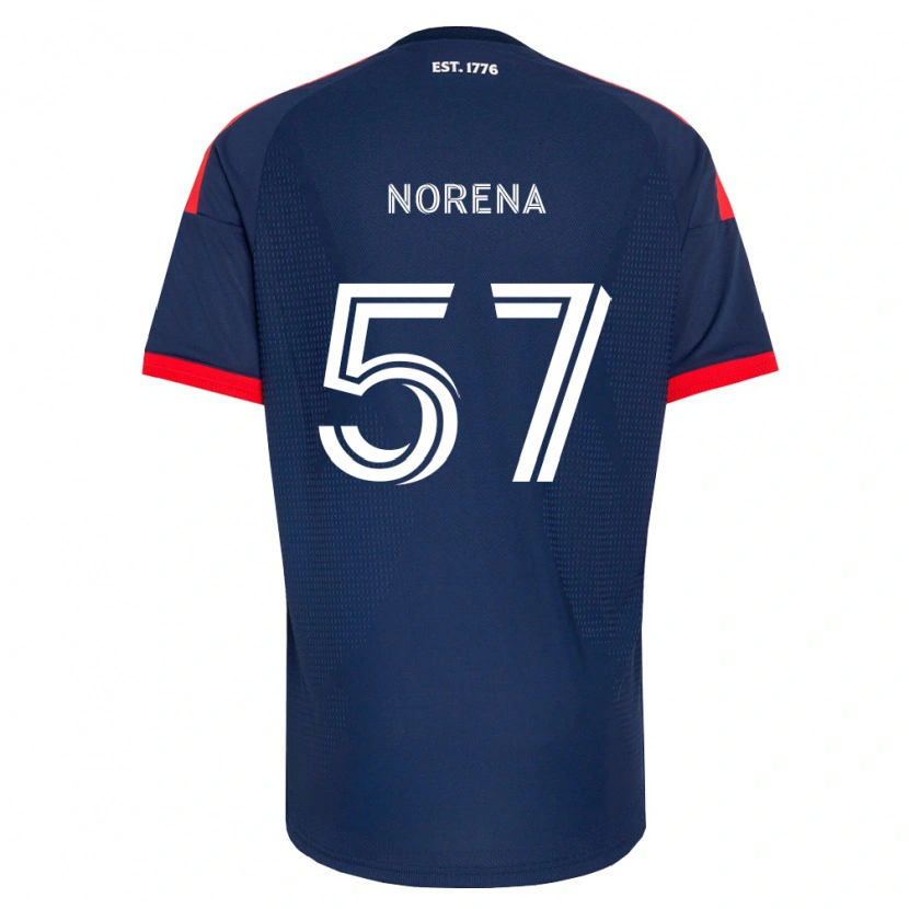 Danxen Uomo Maglia Bryan Norena #57 Blu Reale Rosso Bianco Kit Gara Home 2026/27 Maglietta
