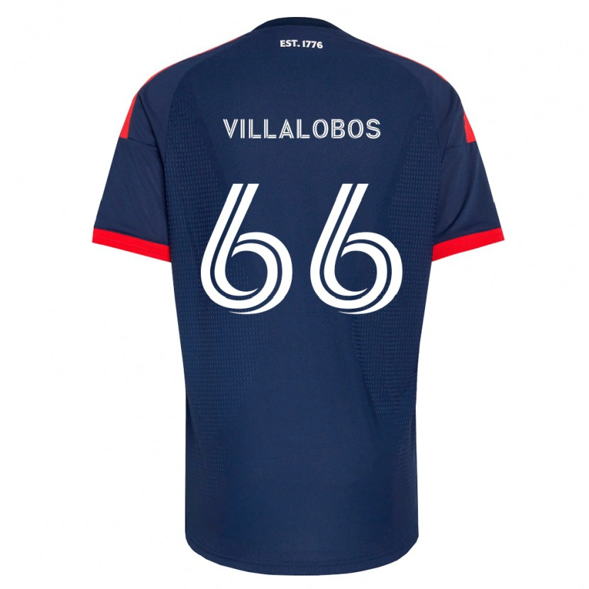 Danxen Uomo Maglia Ivan Villalobos #66 Blu Reale Rosso Bianco Kit Gara Home 2026/27 Maglietta