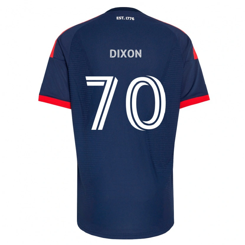 Danxen Uomo Maglia Daniel Dixon #70 Blu Reale Rosso Bianco Kit Gara Home 2026/27 Maglietta