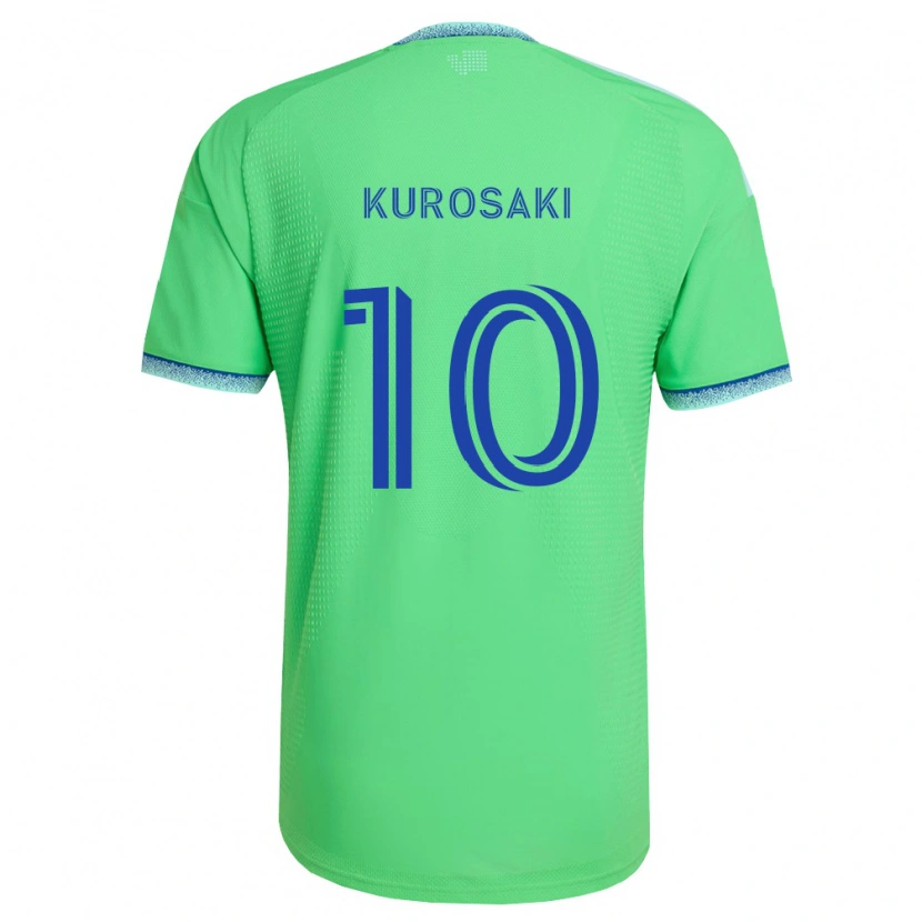 Danxen Uomo Maglia Yuuka Kurosaki #10 Verde Azzurro Kit Gara Home 2026/27 Maglietta