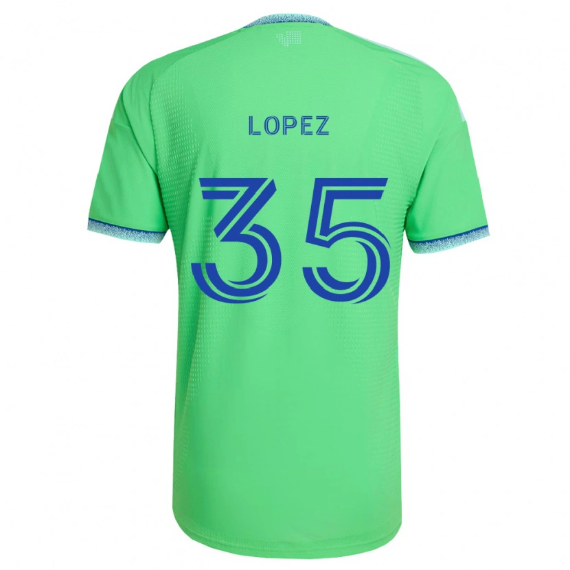 Danxen Uomo Maglia Antino Lopez #35 Verde Azzurro Kit Gara Home 2026/27 Maglietta