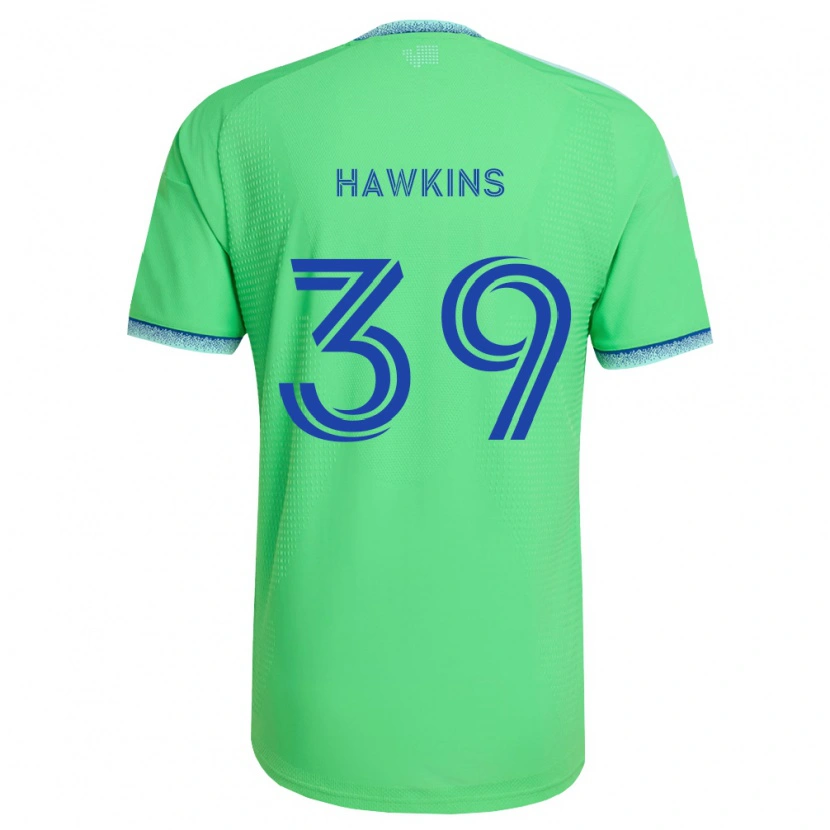Danxen Uomo Maglia Stuart Hawkins #39 Verde Azzurro Kit Gara Home 2026/27 Maglietta