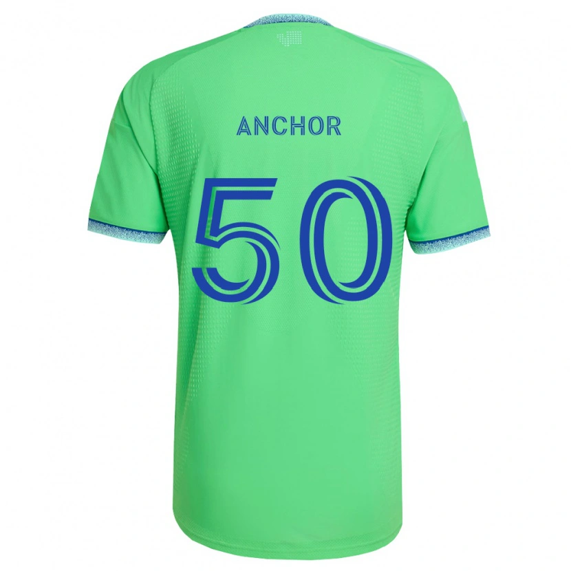 Danxen Uomo Maglia Max Anchor #50 Verde Azzurro Kit Gara Home 2026/27 Maglietta