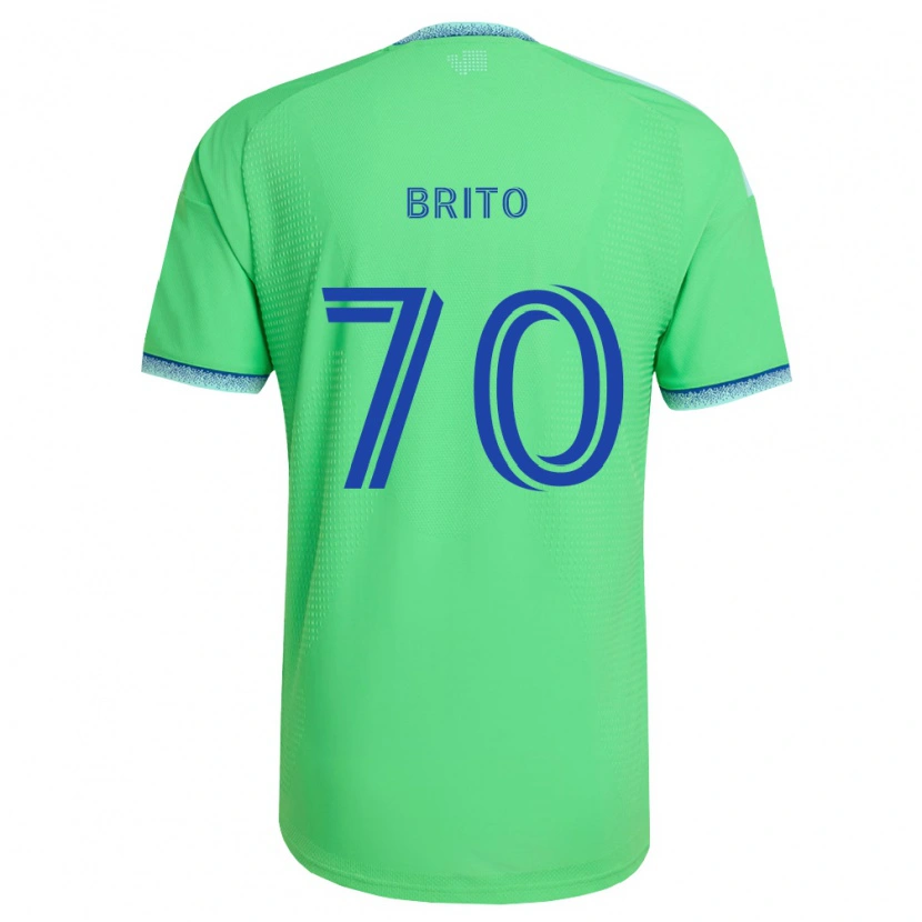 Danxen Uomo Maglia Kelvin-Luis Brito #70 Verde Azzurro Kit Gara Home 2026/27 Maglietta