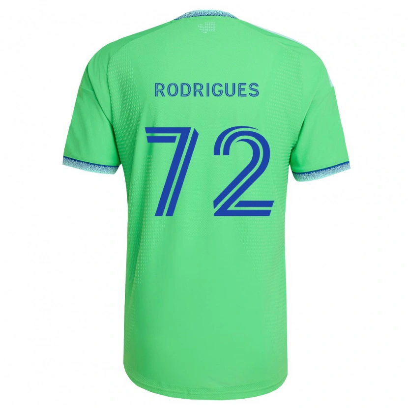 Danxen Uomo Maglia Braudílio Rodrigues #72 Verde Azzurro Kit Gara Home 2026/27 Maglietta