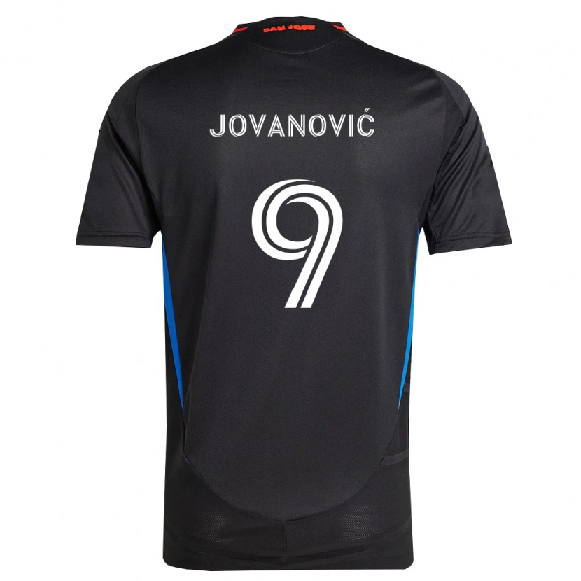 Danxen Uomo Maglia Luka Jovanović #9 Blu Bianco Nero Kit Gara Home 2026/27 Maglietta